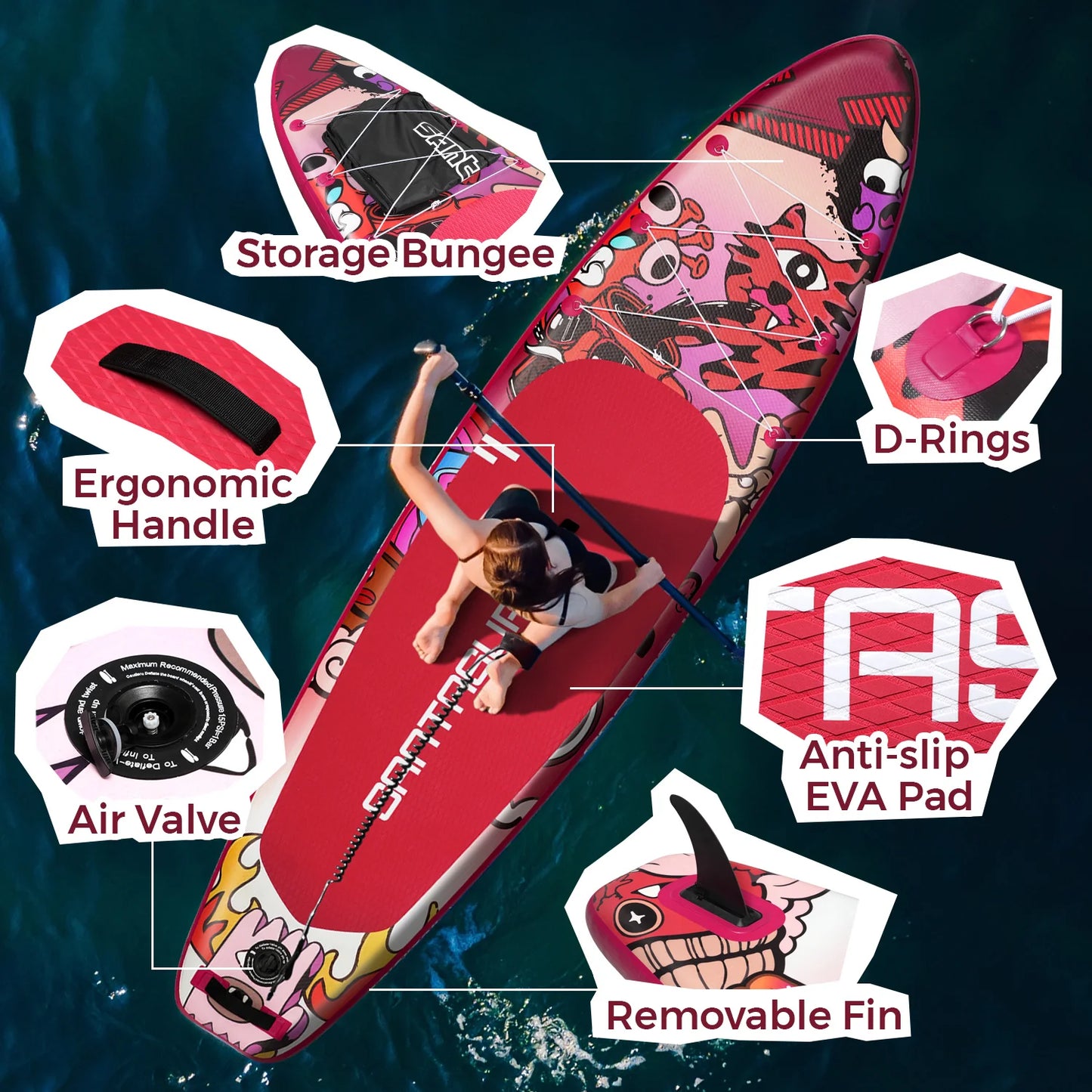 Premium Inflatable SUP Board for Beginners & Pros