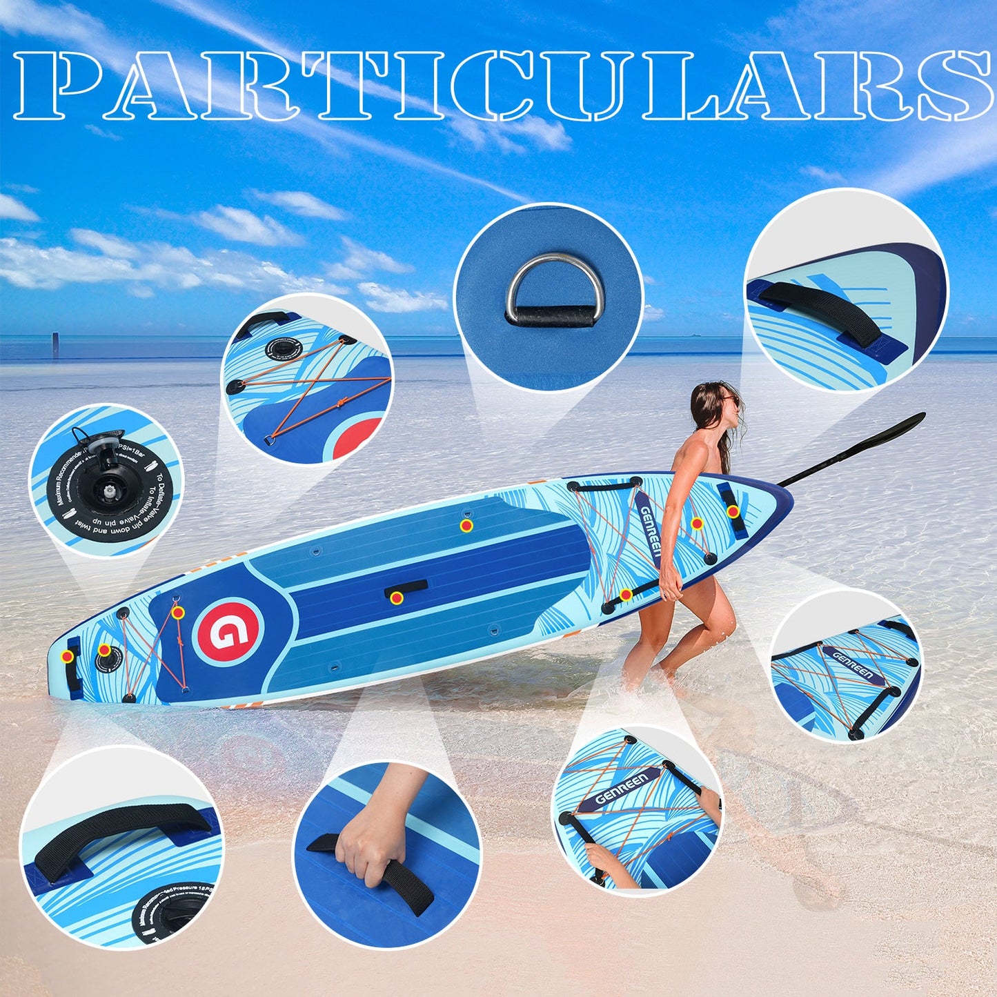Pepsi Limited Edition SUP Board,stand up paddle board 11ft Inflatable Paddle Board - Collectible Design for Fans & Fun, Includes Pump & Backpack