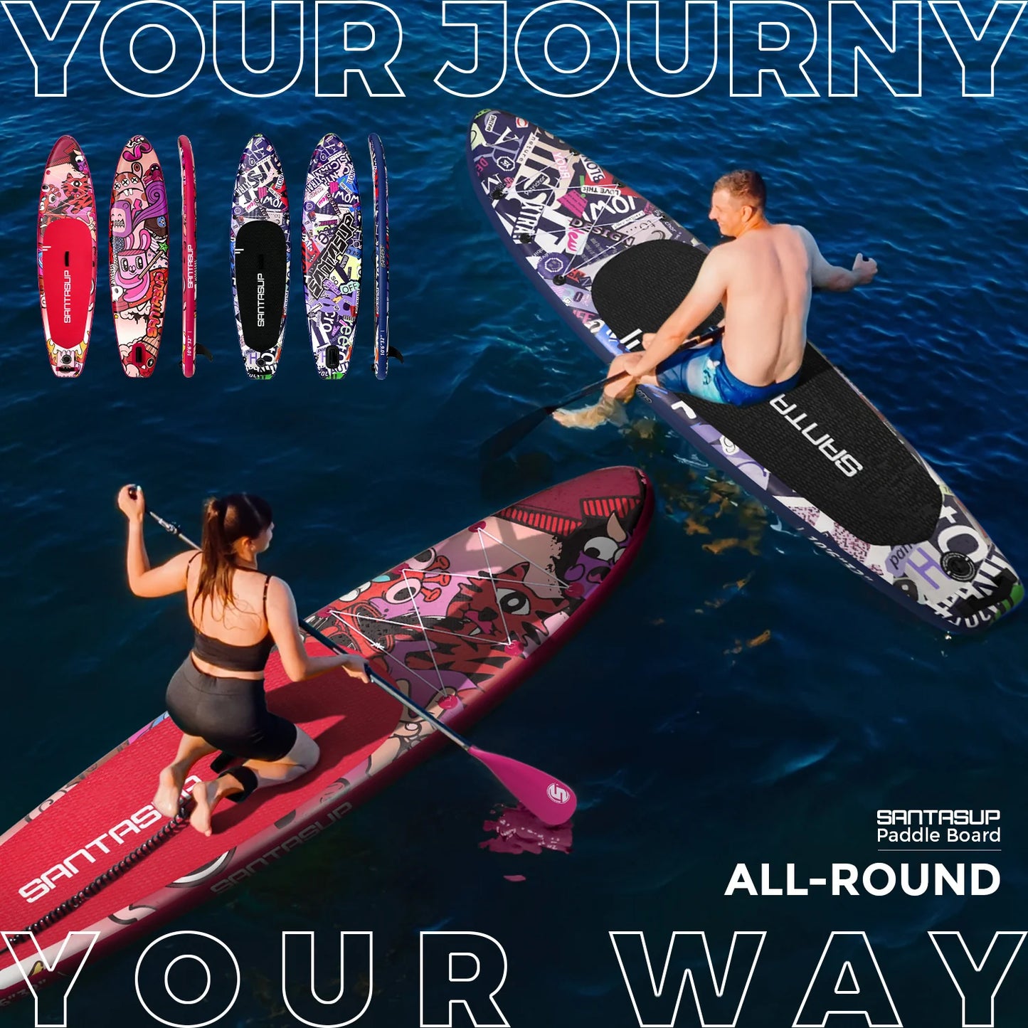 Premium Inflatable SUP Board for Beginners & Pros