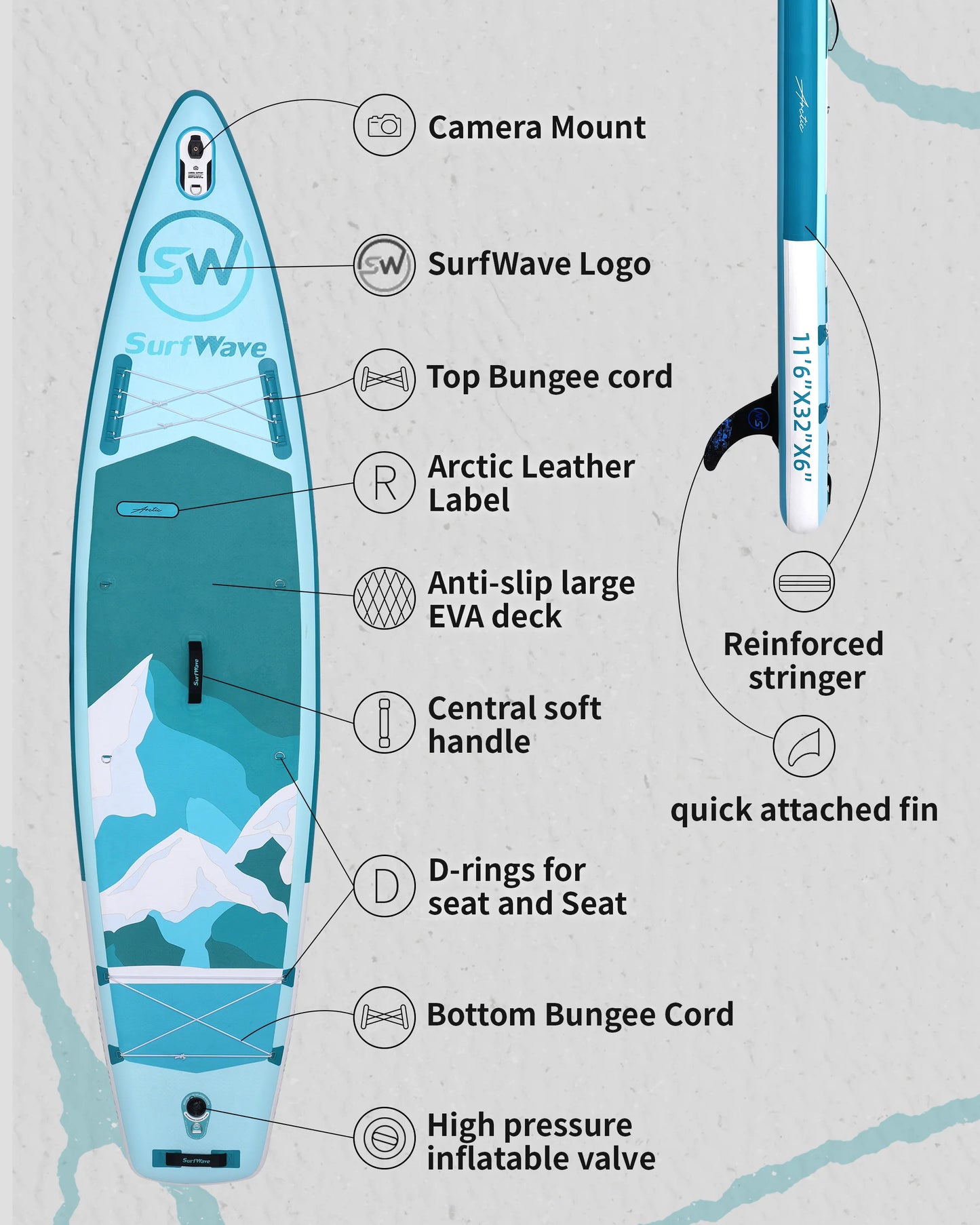 11' Full Kit Stand-Up Paddle Board Package