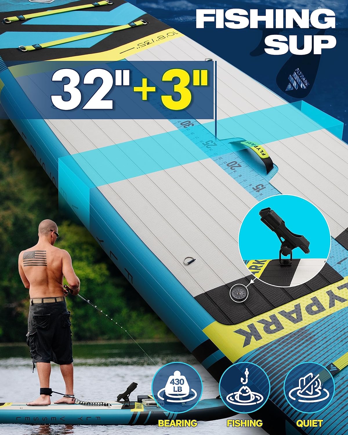 Extra Wide SUP Paddleboard Inflatable
