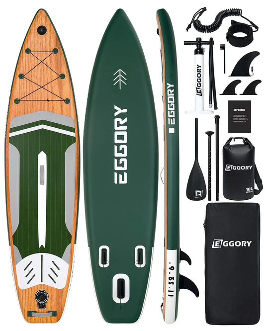Max 200 kg SUP Board Paddle Board Thick Inflatable Stand Up Paddle SUP Board Set for Sports Rowing Backpack Spool Leash Premium SUP Board Set 335 cm Surfboard SUP Adult Paddle Board