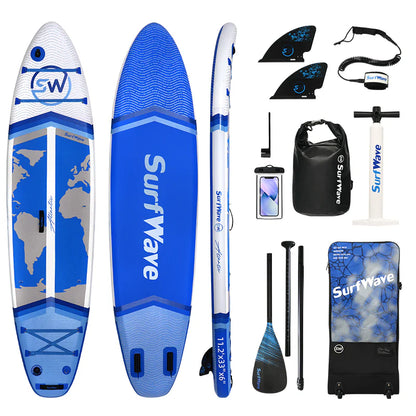 11'Inflatable Stand Up Paddle Board 11'x34"x6" With Accessories