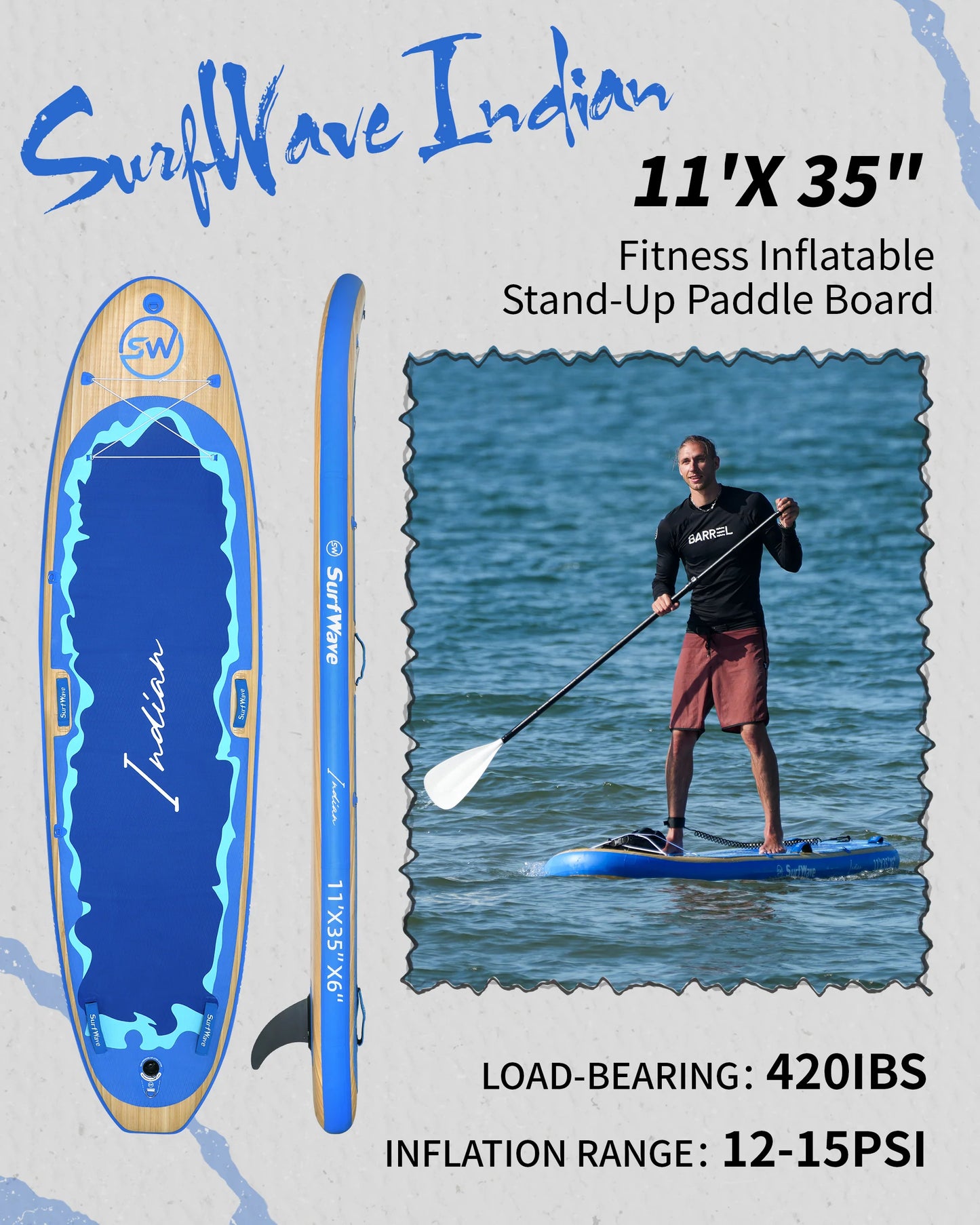 11' Fitness SUP Board Package