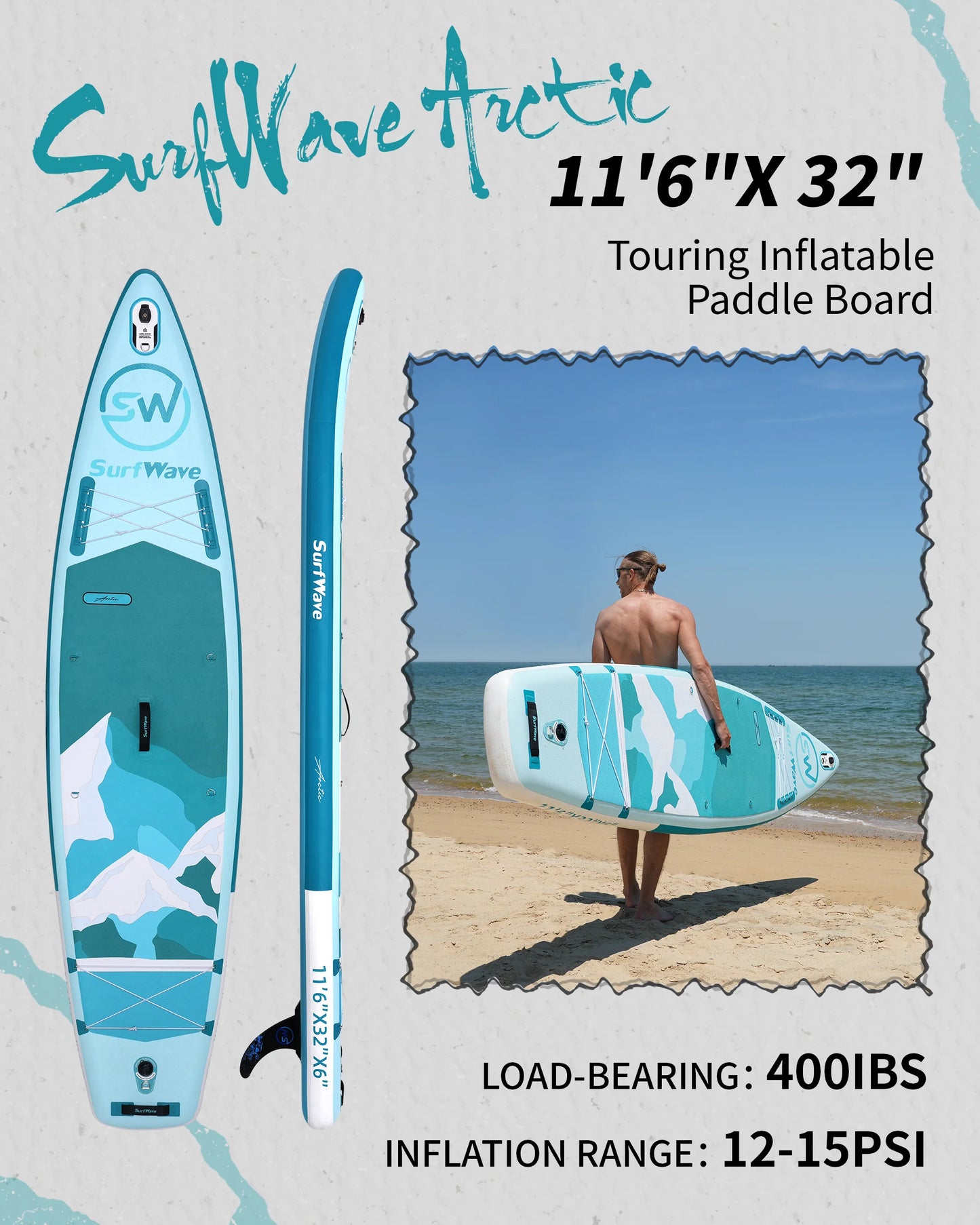 11' Full Kit  Stand-Up Paddle Board Package