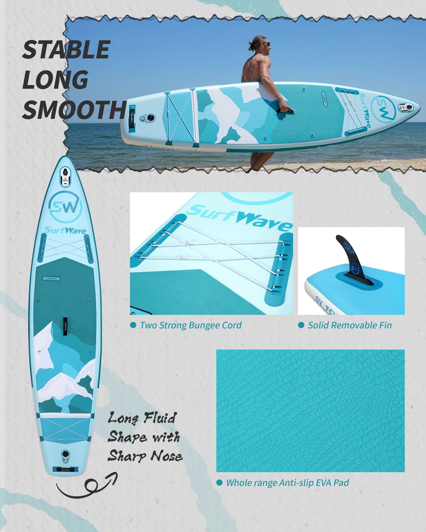 11' Full Kit  Stand-Up Paddle Board Package