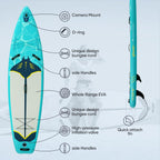 Inflatable Paddle Board,Stand Up Paddle Board Set, Extra Wide SUP Board