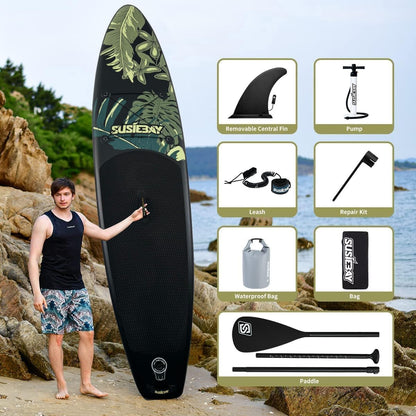 Susiebay Leaf sup board, white inflatable paddle board