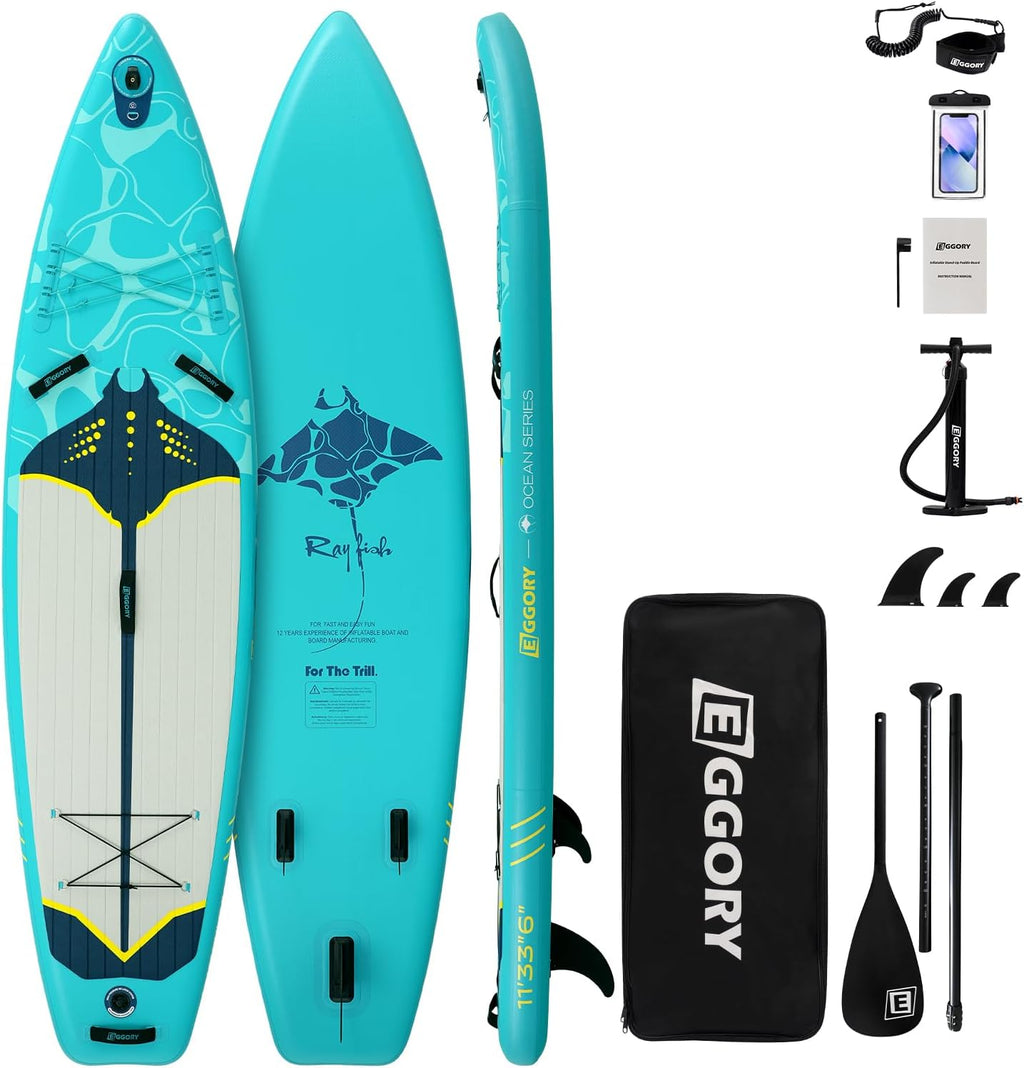 Inflatable Paddle Board,Stand Up Paddle Board Set, Extra Wide SUP Board