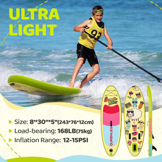 Kids Pdddleboards , Kids Stand Up Paddle Board, Inflatable Paddle board with Sup Board Accessories,Surfboard Youth & Kids
