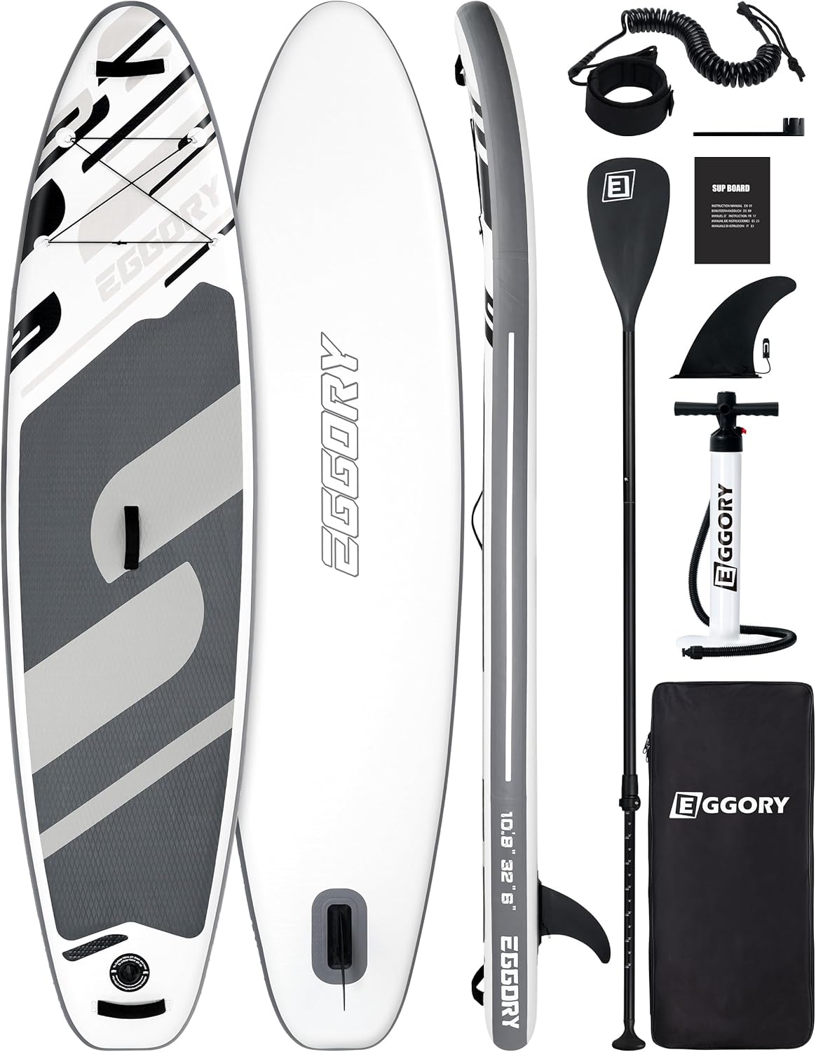 Stand Up Paddle Board Set, Inflatable Paddle Board,Extra Wide SUP Board with Removable Fin, Floating Paddle, Hand Pump, Waterproof Phone Pouch,Traveling Board