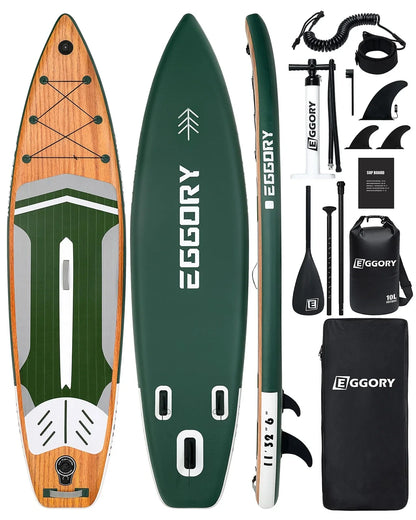 Max 200 kg SUP Board Paddle Board Thick Inflatable Stand Up Paddle SUP Board Set for Sports Rowing Backpack Spool Leash Premium SUP Board Set 335 cm Surfboard SUP Adult Paddle Board